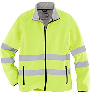 Terrax Workware Softshell-varningsjacka neongul