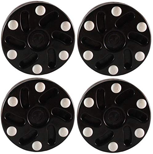 TronX S10 Inline Roller Ufficiale Hockey Pucks 4 Pack (Nero)