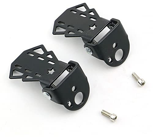 MiOYOOW 1 Pair Bicycle Rear Pedals, Folding Bike Pegs Non-Slip Bikes Foot Rest Plates for Mountain Bicycle E-Bike