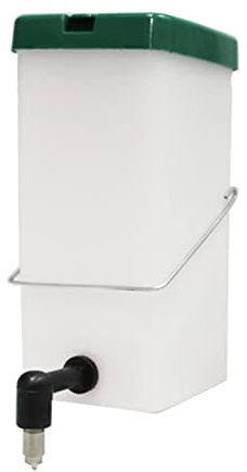 Detachable Automatic Drinker Water Feeder Dispenser Drinking Bottle Hanging Mount Small Pet for Chick Guinea Pig Ferret, 1L