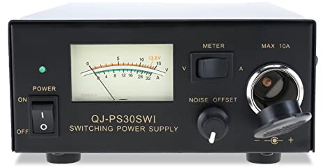 NORJIN 13.8V 30A DC Power Supply, Analog Regulated Bench Power Converter with Car Cigarette Lighter Socket & Noise Offset, AC to DC Converter for HAM Radio, CB Radio, Lab & Hobby Use