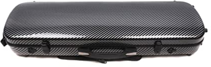 KESHUO professionelle Geigenkoffer Schwarz 4/4 Violingehäuse Carbon Composite Zwei Code-Lock-Licht/starker Sufce wasserdicht