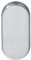Eco Rosetta cieca BL (copertura cieca), 70 x 33 x 7 mm, avvitata nascosta, rosetta di protezione in acciaio inox, piccola