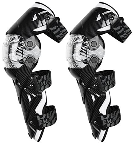 Hcclijo Rodilleras de protección de la rodilla de la motocicleta Motocross rodilla anti-caída reflectante Moto protección E-18 WT rodilleras