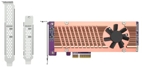 QNAP QM2-2P-344 Speicher-Controller M.2 PCIe Low-Profile 3.0 x4