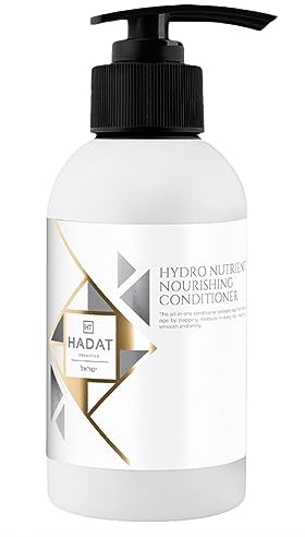 HADAT Cosmetics hårbalsam (250 ml) för hårvård - mjukgörande och fuktgivande behandling för torrt och skadat hår, djupt återfuktande hår, glans, detangling för kvinnor
