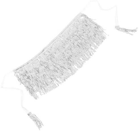 PACKOVE Paljett Frans Kjol Magdans Höft Halsduk Glittrande Tofs Kjol Fest Kostym Rave Outfit Boho Dam Rave Kostym För Kvinnor Tjejer Scenframträdande