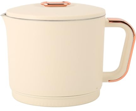 Hervidor Eléctrico Portátil, Pequeño Hervidor Eléctrico de Acero Inoxidable 0.8L para Viajes (Enchufe europeo 220V)