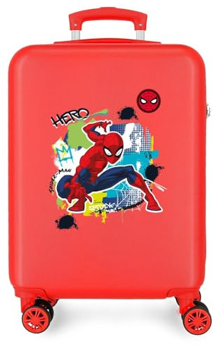 Disney Joumma Bags, Marvel Spiderman Urban, Kabinenkoffer, Kinderkoffer, aus ABS, einem Material, vier multidirektional drehbare Doppelräder, seitliches Zahlenschloss.
