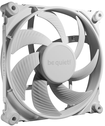 be quiet! Silent Wings 4 140mm PWM high-speed White Lüfter, optimierte Lüfterblätter, außergewöhnlich hohe Performance, maximaler Luftdruck, sehr leise, 6-Pol-Lüftermotor, Fluid-Dynamic-Lager, BL117