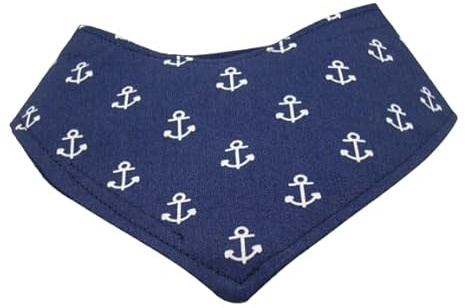 Hundehalstuch mit Klettverschluss 30-35 cm Halsumfang, Anker