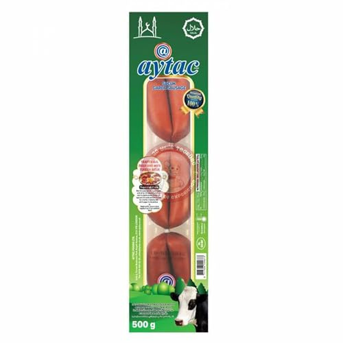Original Aytac%100 Beef Garlic Sausage Soujouk Finger Parmak Sucuk Turkish Taste Halal 500 Gr by BAKKALIM UK