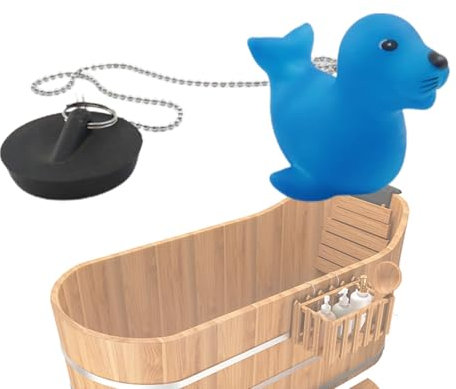 Catena del tappo da bagno in gomma, cartoni animati di scarico universale, vasca mobile a prova di perdita di perdite e durevole accessorio per bagno facile installare il tappo per guarnizione acqua