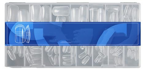 Confezione da 150 sagome precise per estensione unghie in scala per gel polacco rapida polimerizzazione materiali ABS uso professionale