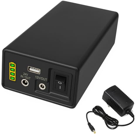HJGHY 24V,30800mAh, DC Lithium Rechargeable Battery 24V 28000mAh 30800mAh 35000mAh 44800mAh Large Capacity 12V Small Size 5V Backup Power Led Light Universal Battery With Power Display and USB