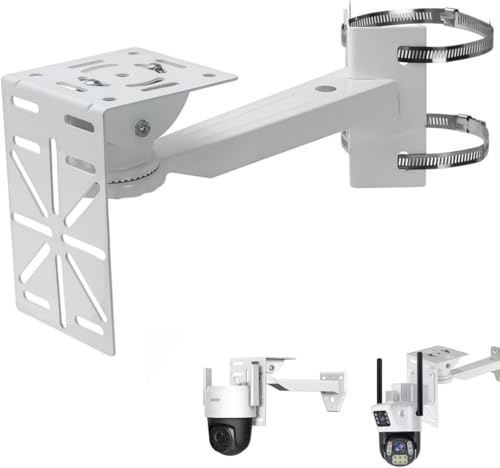 Soporte Ajustable para Cámaras de Vigilancia Exterior Que Ofrece Múltiples ángulos Ajustables para Una Instalación Versátil y Sencilla, para Cámaras de Seguridad y Videovigilancia