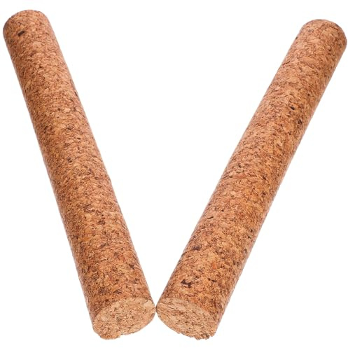 Homoyoyo Bouchons en Bois 41 MM Diamètre 2 Pièces 30 CM Longueur pour Bouchons de Bouteille en Verre et Fabrication Maison