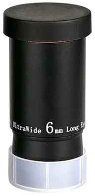 Telescope Eyepiece, 1,25 Okular 6/9/15/20 mm 66° Ultraweitwinkel FMC for Teleskop ，Parts(6mm)