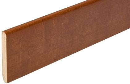 Hobby Legno - Battiscopa Rivestito In Legno Di Doussiè Verniciato Naturale mm. 75X10X2400 Nr. 2 pezzi totale metri 4,80.