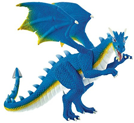 Bullyland 75574 - Spielfigur, Wasserdrache Aquarius, ca. 14 cm, ideal als Torten-Figur, detailgetreu, PVC-frei, tolles Geschenk für Kinder zum fantasievollen Spielen