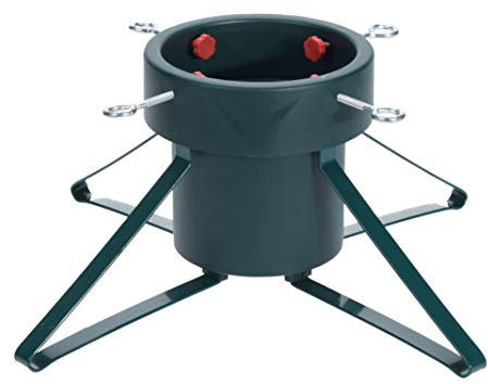 Spetebo Weihnachtsbaumständer aus Metall - klein/grün - für Bäume bis 200 cm Höhe - Christbaumständer Baumständer