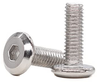 cSeao 30pcs M6 x 15mm Flat Socket Cap Allen Bolts Rivet Screws Furniture Connecting 304 Stainless Steel