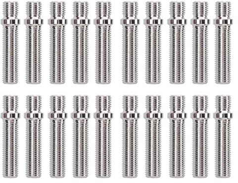 Goujon De Roue M12X1.25,Conversion De Goujone Roue Étendus,20 Goujone Conversion De Roue Étend58 Mm De Lueur 41 Mm Boulons À Tige Vis À Goujon En Acier Forgé À Froid Pour ures(M12X1.25 To M12X1.5)