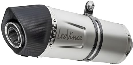 Endschalldämpfer/Auspuffanlage LeoVince SLIP-ON SBK LV ONE EVO, Edelstahl, Carbon Kappe, mit Zulassung für Kawasaki Ninja 125 / Z 125