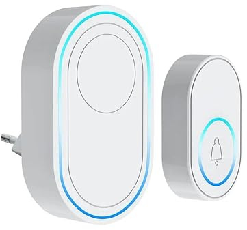 2 in 1 Wireless Tuya WiFi Smart Cordless Campanello Casa Funziona con Tuya 58 Melodie