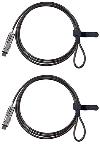 BRIUERG 2X 4 Digital Universal Lock USB Laptop Security Cable Lock for Computer