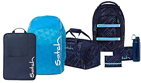 satch Pack Kollektor Edition Schulrucksack Set 7tlg. (Purple Laser), M