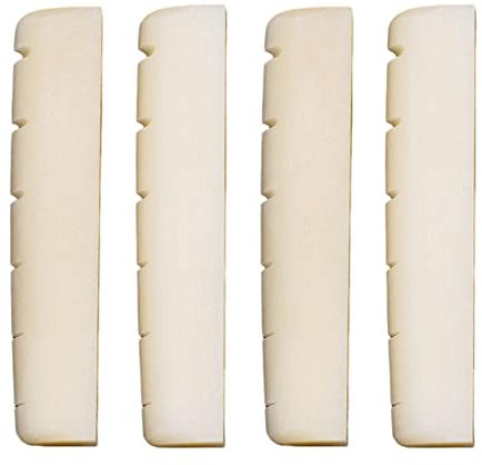 DALIAN Akustikgitarre Stegsattel - 6 Saiten Akustikgitarre Knochen Steg Sattel | Gitarre Steg Sattel für Akustik Klassik Gitarre Mandoline Banjo Ukulele