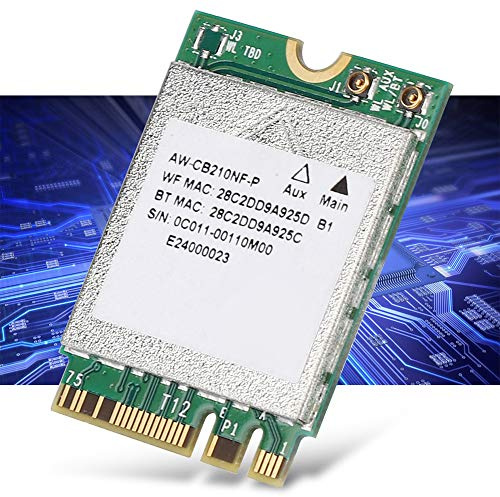 Cuifati Carte Réseau Double Bande, Carte Réseau Double Bande 2,4 GHz + 5 GHz, Carte Réseau sans Fil AC BCM94356Z WiFi AC Interface NGFF, Carte Réseau de Transmission de Signal Stable et Rapide