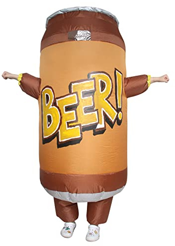 JASHKE Costume Gonfiabile da Birra Costumi Gonfiabili di Halloween per Adulti