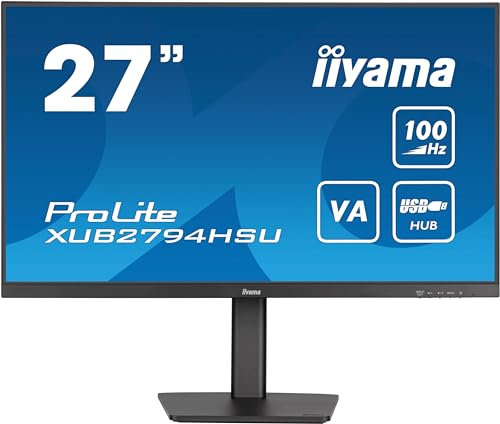 iiyama 27IN ULTRA THIN VA PANEL 1920X1080 250CD/M 4000:1 SPEAKER