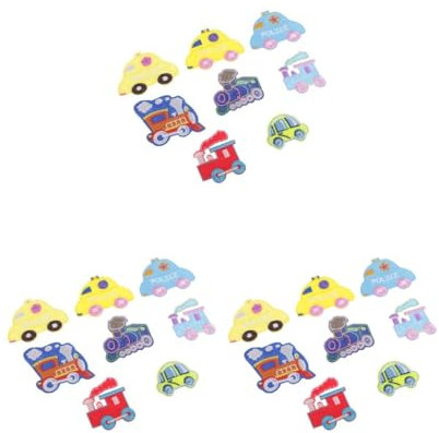 3 Set 8 Stück sortierte Auto-Stickerei-Applikationen zum Aufnähen und Aufbügeln