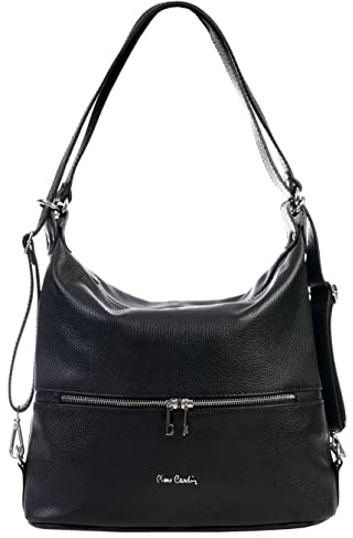 Pierre Cardin Borsa Donna in Vera Pelle, Grande Shopper a Spalla, Multifunzione, Elegante, Made in Italy
