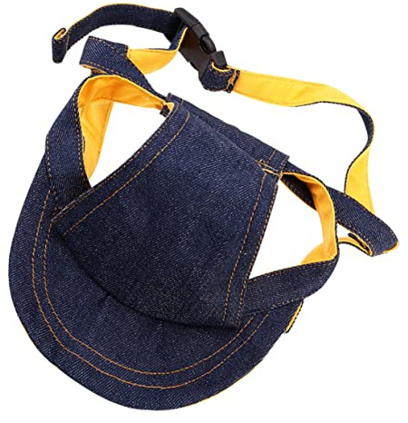 Angoily Einstellbare Baseballmütze Für Haustiere Mit Ohrlöchern Atmungsaktive Sonnenhut Für Hunde Und Katzen Für Outdoor-aktivitäten Schützt Vor Sonnenstrahlen Und Sorgt Für