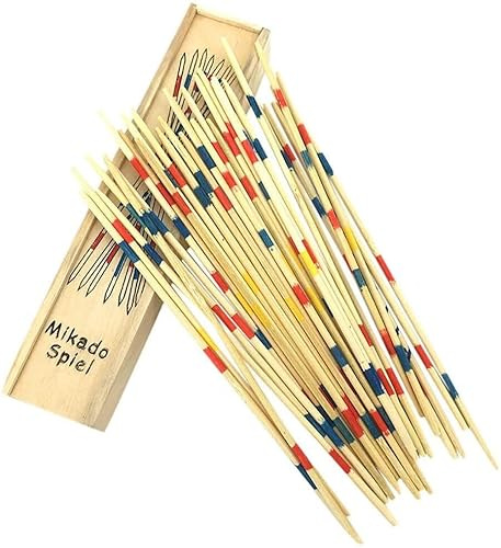 Bâtons en Bois Traditionnels pour Enfants, Jeu éducatif, Jeu Traditionnel de Mikado, bâtons de ramassagecharmant et à la Mode.