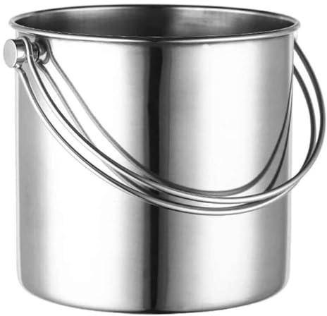 Seau à glace à double paroi isotherme en acier inoxydable, seau à double paroi avec pince à glace, refroidisseur de champagne isotherme pour fête, bar, seau extérieur