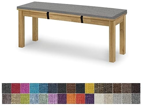 Outdoor Bankauflage Sitzkissen abnehmbar und waschbar Dunkelgrau 90x40x5cm