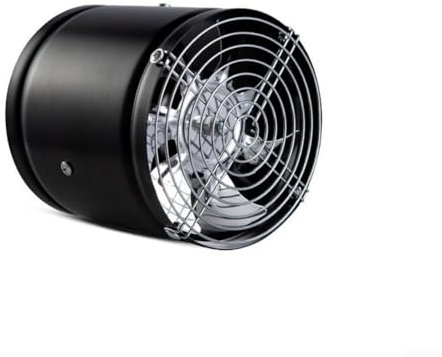 ZAMETTER With Net Exhaust Fan Kitchen Household Industrial Exhaust Fan Powerful Silent Ventilation Fan Bathroom Exhaust Fan(Black)