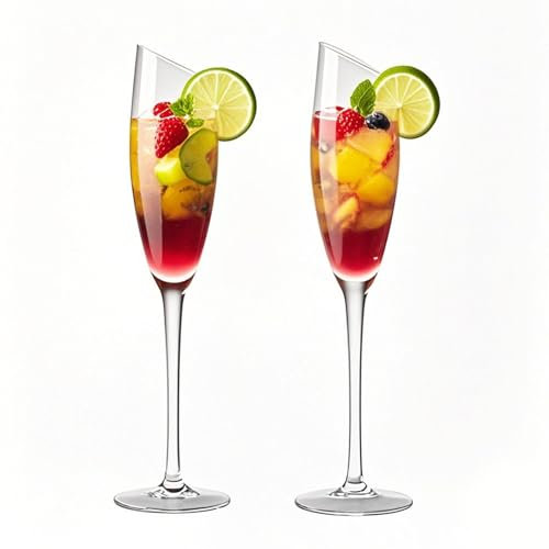 Haayymo Large White Wine Glasses Set of 2, 170 ML Crystal Wine Drinking Glass, Party Wedding Gift Cocktail, Home Restaurants Kitchen Glassware