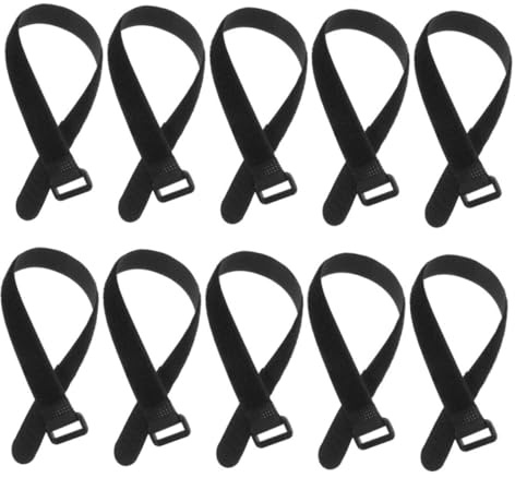 TEMPNAP 10Stücke Klettband Klett Kabelbinder Wiederverschließbar Verstellbare Yogamattengurte mit für Aufbewahrung von Yogamatten Praktische Lösung