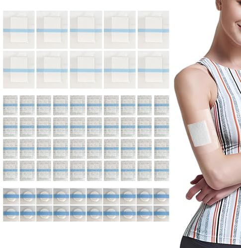 70 Pcs Duschpflaster Wasserfest Wasserdichte Pflaster Duschpflaster Groß Wasserdichtes Pflaster Wundpflaster Wasserfest Zum Schwimmen, Duschen, Sport Und Als Tattoo-Schutz