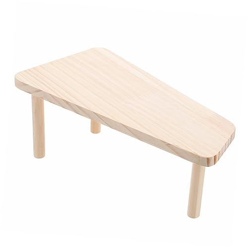 SOIMISS Hamster Kletterplattform aus Holz für Käfig Spielzeug Kleintierzubehör mit Platz für Laufräder Näpfe und Flaschen zum Klettern und Ausruhen