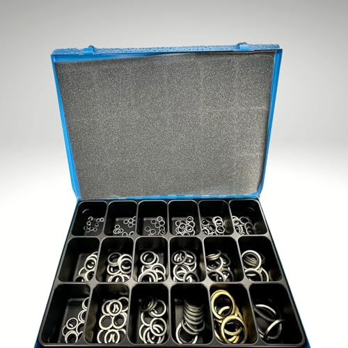 Hydraulik Dichtung, Usit-Ring,Stahl verz.metrisch/zöllig 235 tlg. Sortiment Set!