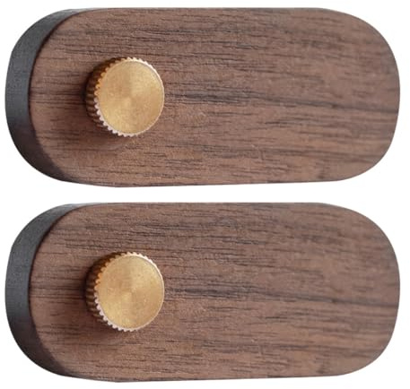 Homoyoyo Lot de 2 Porte-Étiquettes de Prix en Bois de Noyer Petit Support de Panneau pour Affichage de Prix en Magasin Polyvalent et Pratique pour Supermarché et Salon Professionnel