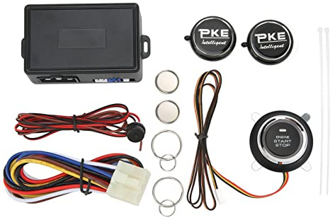 12V Car Security Alarm System, Automatic Induction Detection, Remote Engine Start - Sensitive Antitheft Protection, Adjustable Sensing Range, Compatible with Most Vehicles
