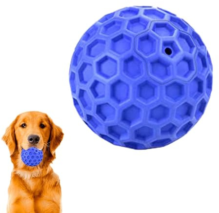 Pelotas Pitadoras para Perros - Pelota De Tenis De Goma Resistente Interactiva,Pelotas Pequeñas con Rebote y Sonido para Perros - para Razas Grandes y Medianas que Muerden Fuerte Juego de Traer